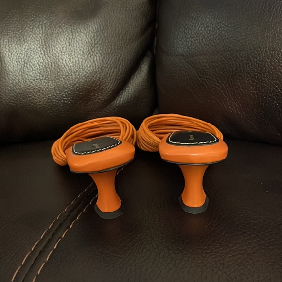 Proenza Schouler leather mini heel sandals NEW - Picture 8 of 10